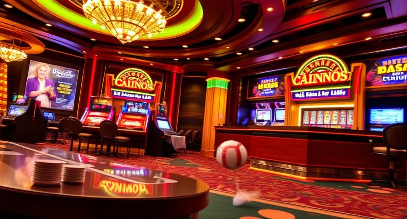 Immersive lounge-style interface of OK777 casino